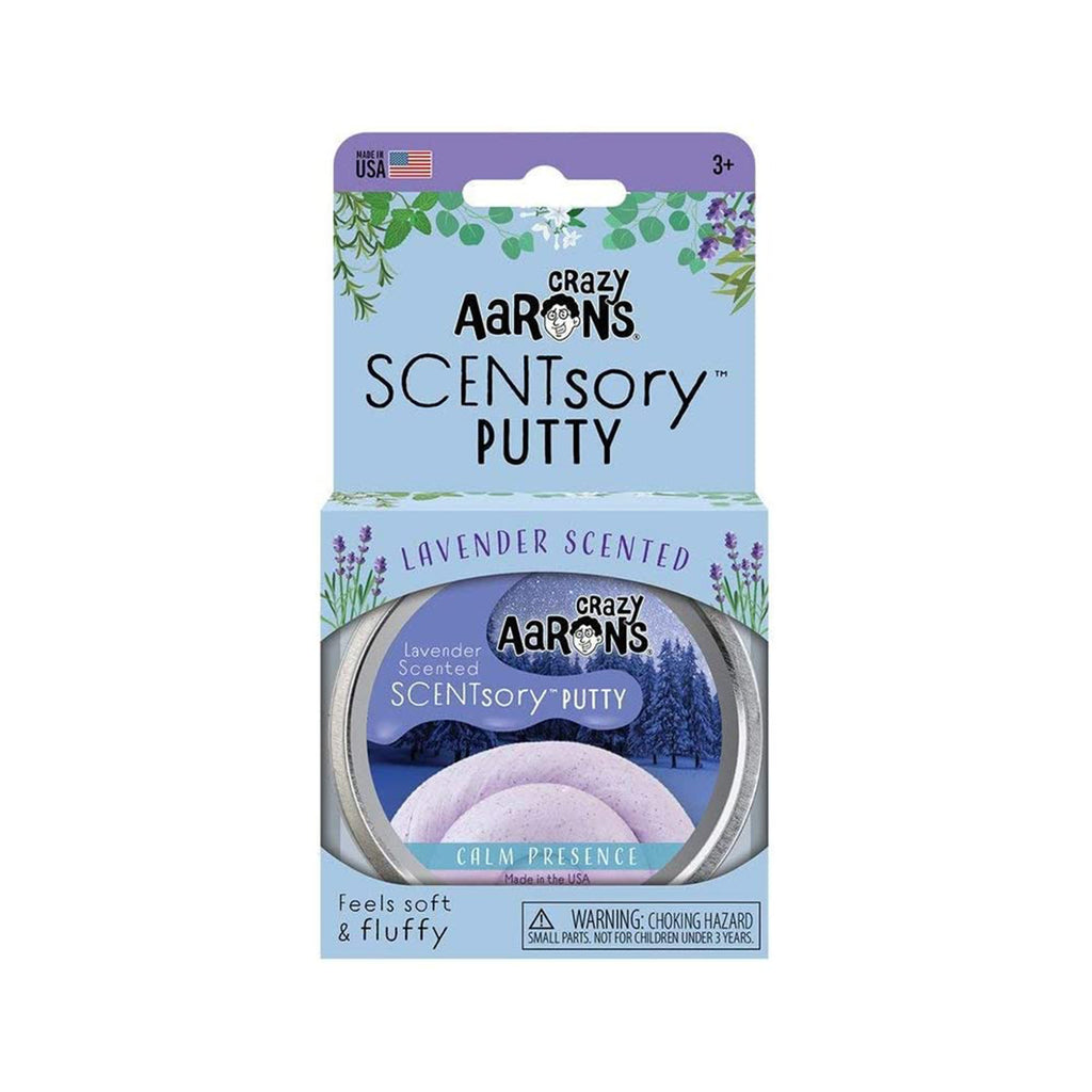 Crazy Aaron's Scentsory Putty Lavender Scented Calm Presence Thinking Putty - Radar Toys