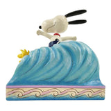 Enesco Jim Shore Peanuts Cowabunga Snoopy Woodstock Decorative Figure - Radar Toys