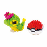 Nanoblock Pokemon Caterpie And Poke Ball Building Set - Radar Toys