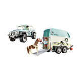 Playmobil Country Car With Pony Trailer Building Set 70511 - Radar Toys