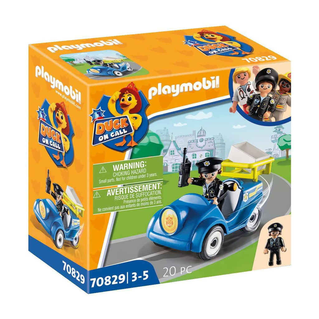 Playmobil Duck On Call Police Mini Car Building Set 70829