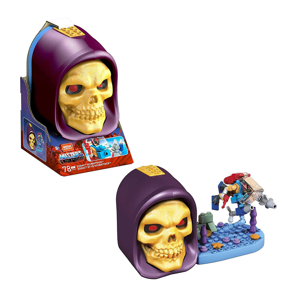 Mega Construx Masters Of The Universe Skeletor Skull Zodac Scubattack Building Set - Radar Toys