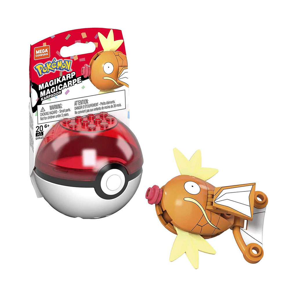 Mega Construx Pokemon Magikarp Poke Ball Building Set - Radar Toys