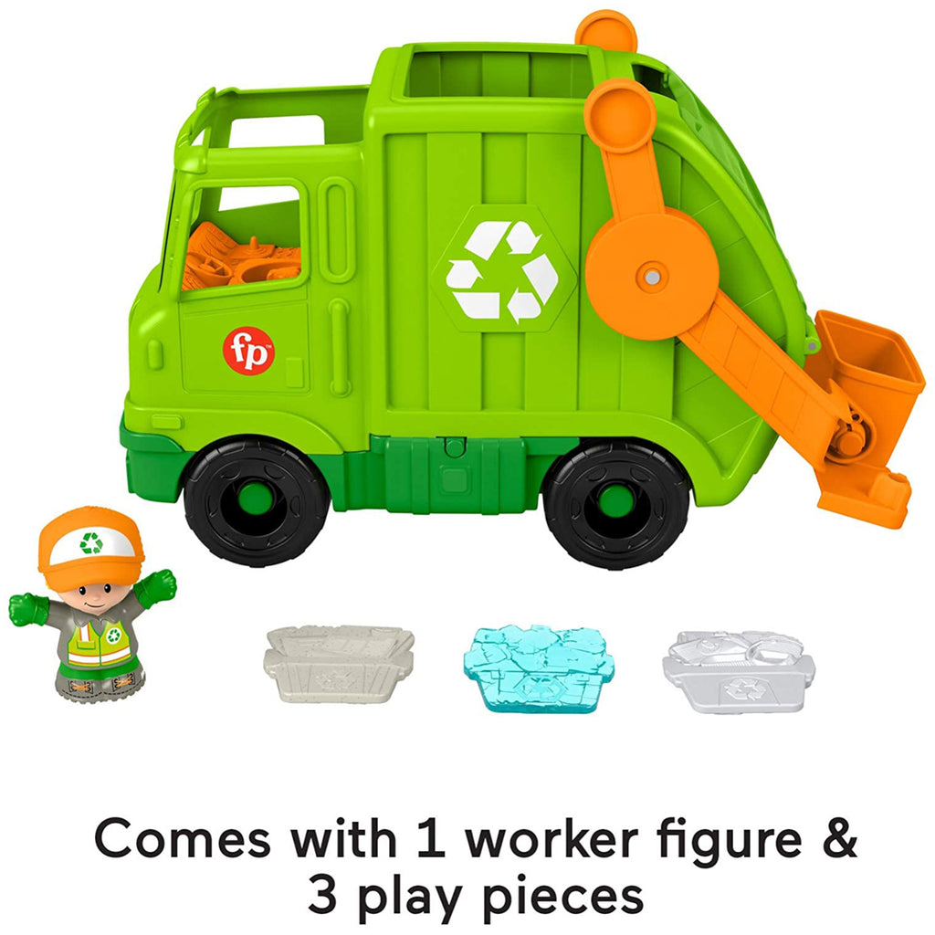 Fisher Price Little People Work Together Recycling Truck Set