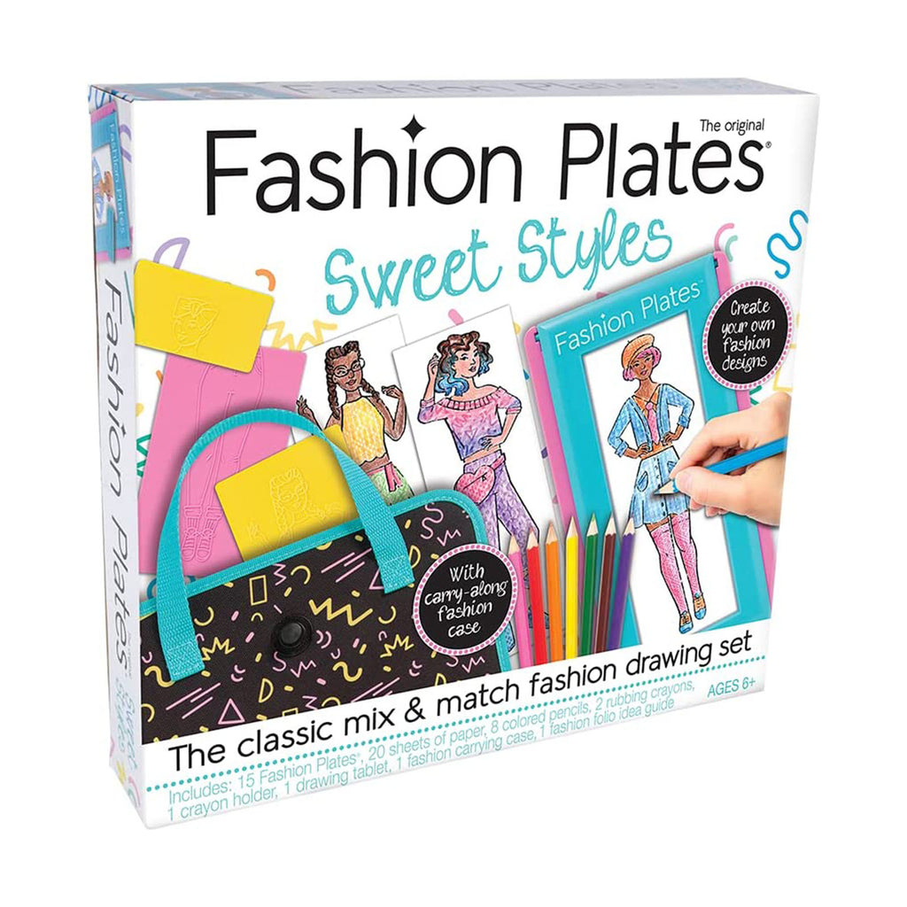 Playmonster Fashion Plates Sweet Styles Drawing Set