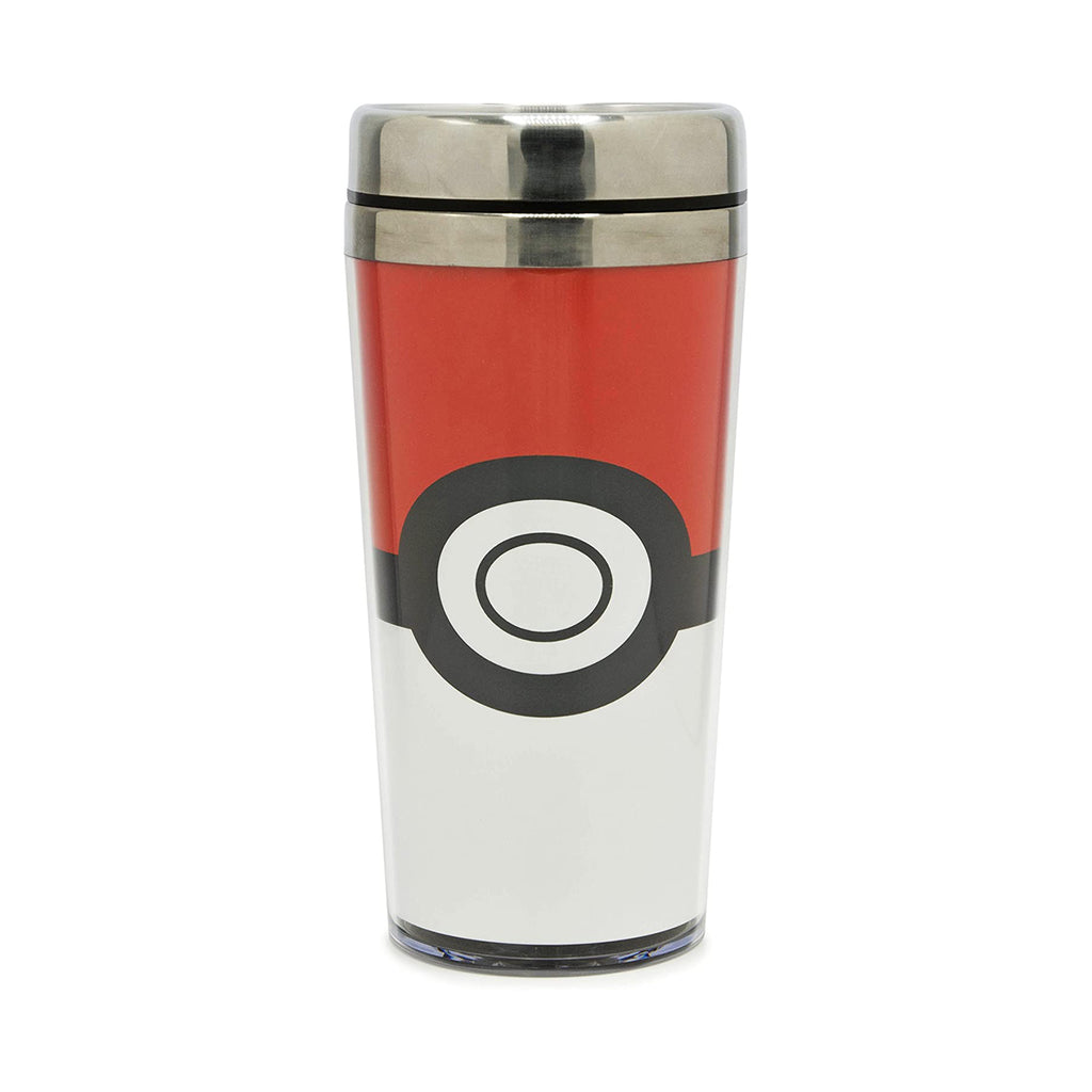 Pokemon Stainless Steel Pokeball 16 oz Travel Mug - Radar Toys