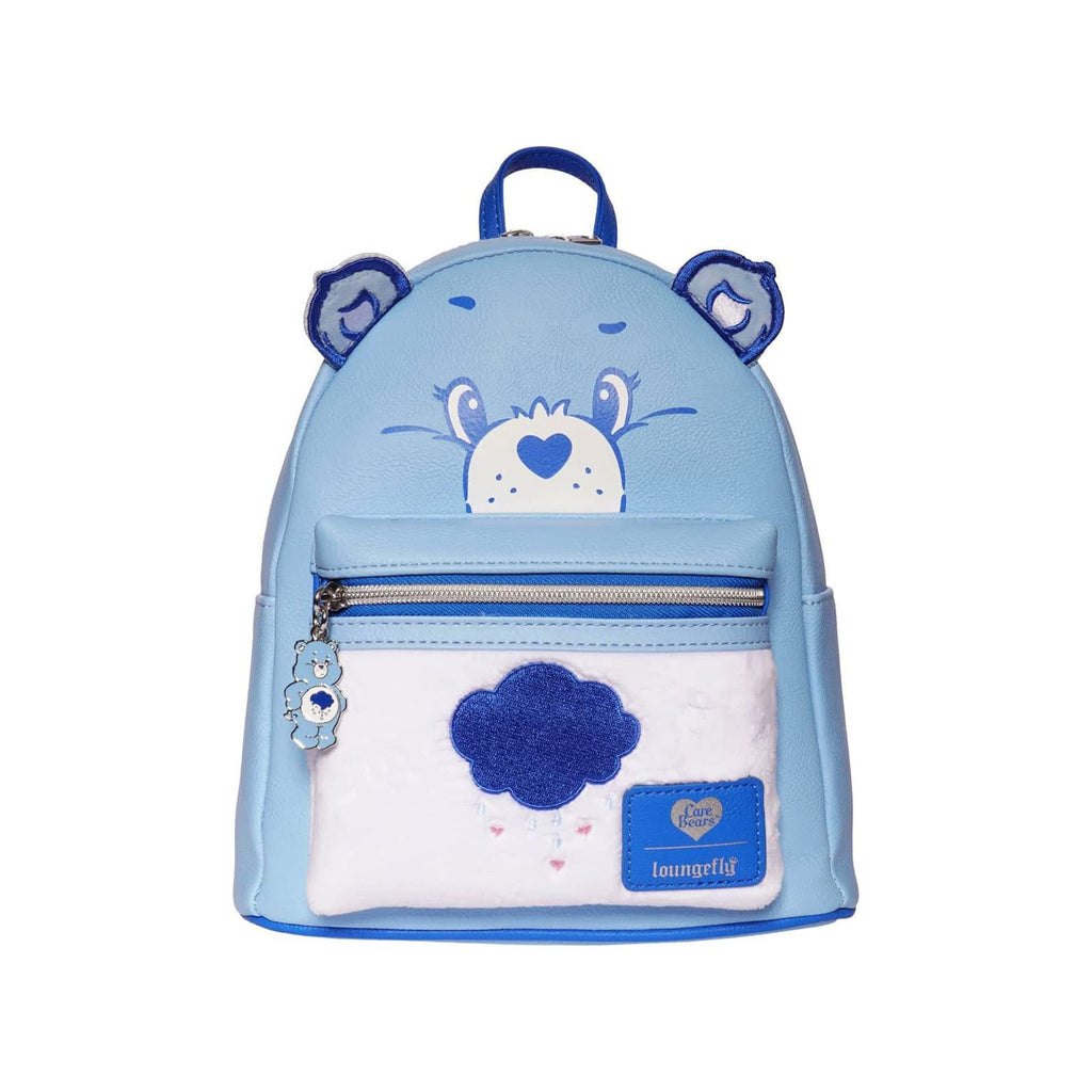 Loungefly EE Exclusive Care Bears Grumpy Flocked Mini Backpack