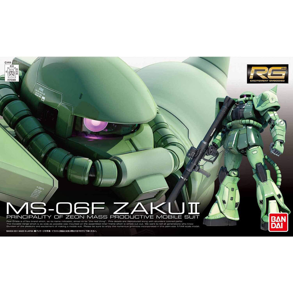 Bandai Gundam MS-06F Zaku II HG Model Kit - Radar Toys