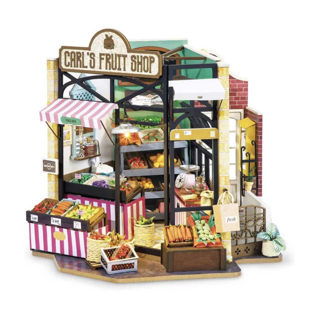Robotime Rolife Happy Corner Carl's Fruit Shop Building Set