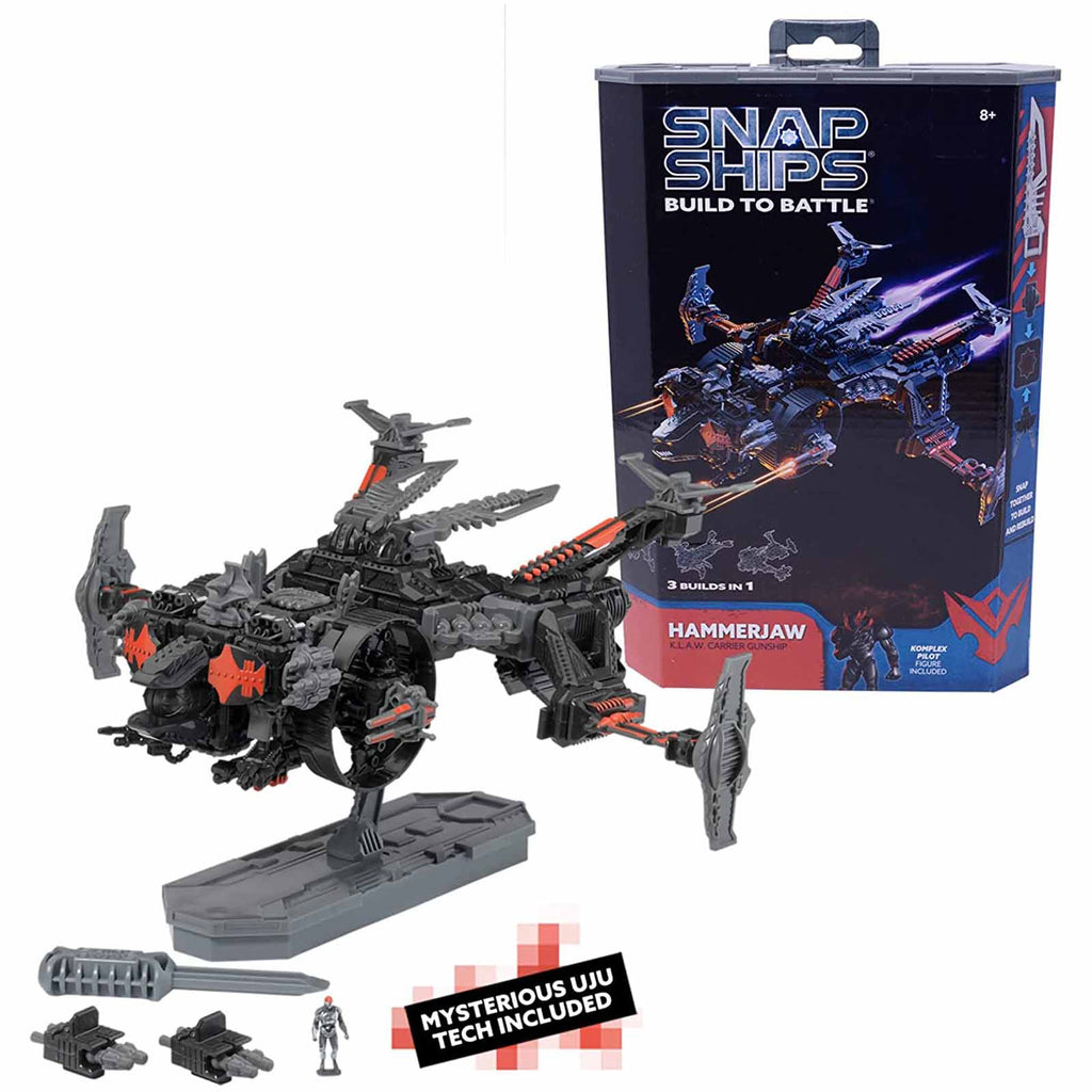 Snap Ships Komplex Hammerjaw KLAW Carrier Gunship 3-In-1 Building Set