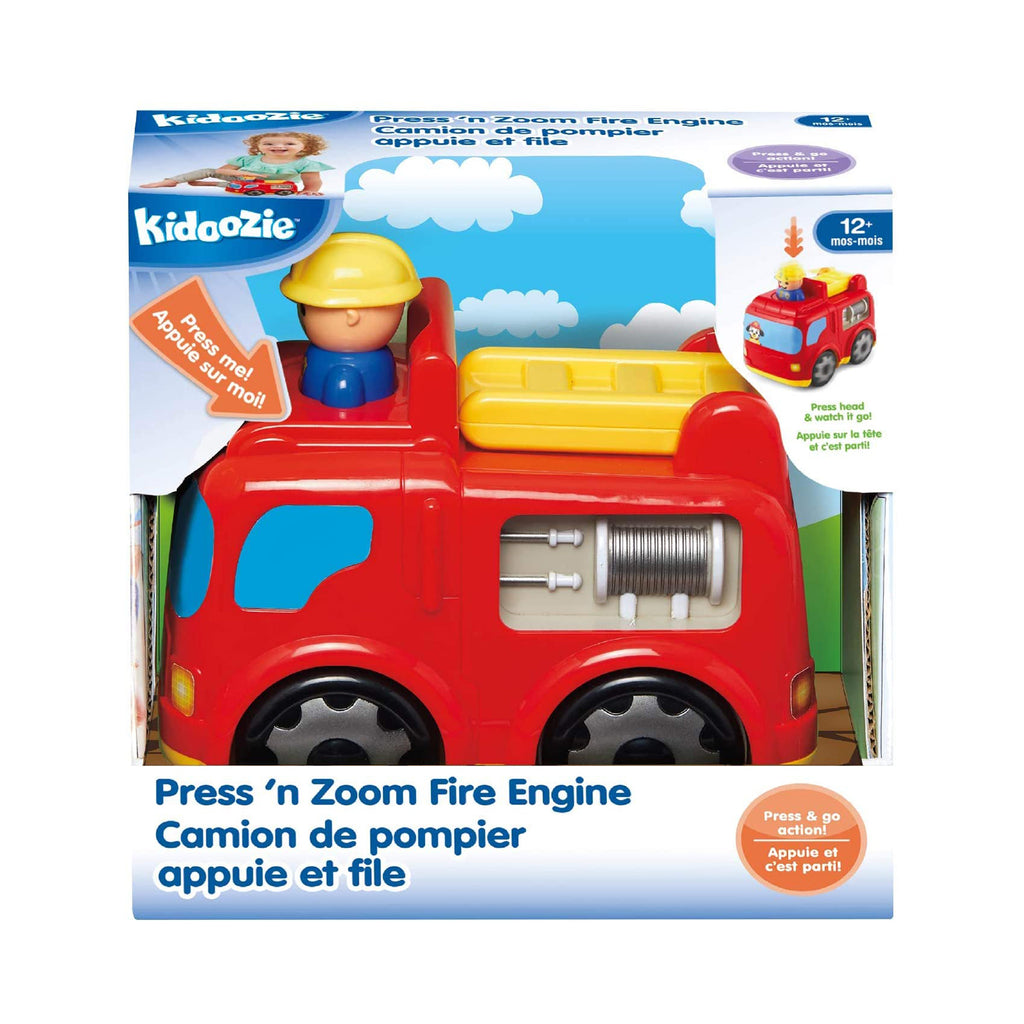 Kidoozie Press 'N Zoom Fire Engine Activity Toy