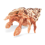 Folkmanis Hermit Crab Puppet Plush Figure - Radar Toys