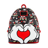 Loungefly Disney Mickey And Minnie Mouse Valentines Heart Hands Mini Backpack - Radar Toys