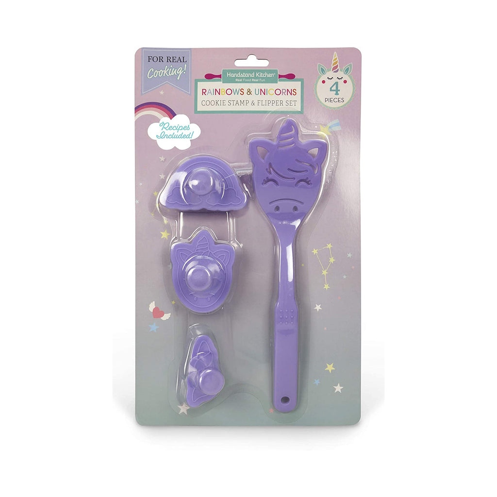 Handstand Kitchen Rainbows And Unicorns Cookie Stamp And Flipper Set - Radar Toys