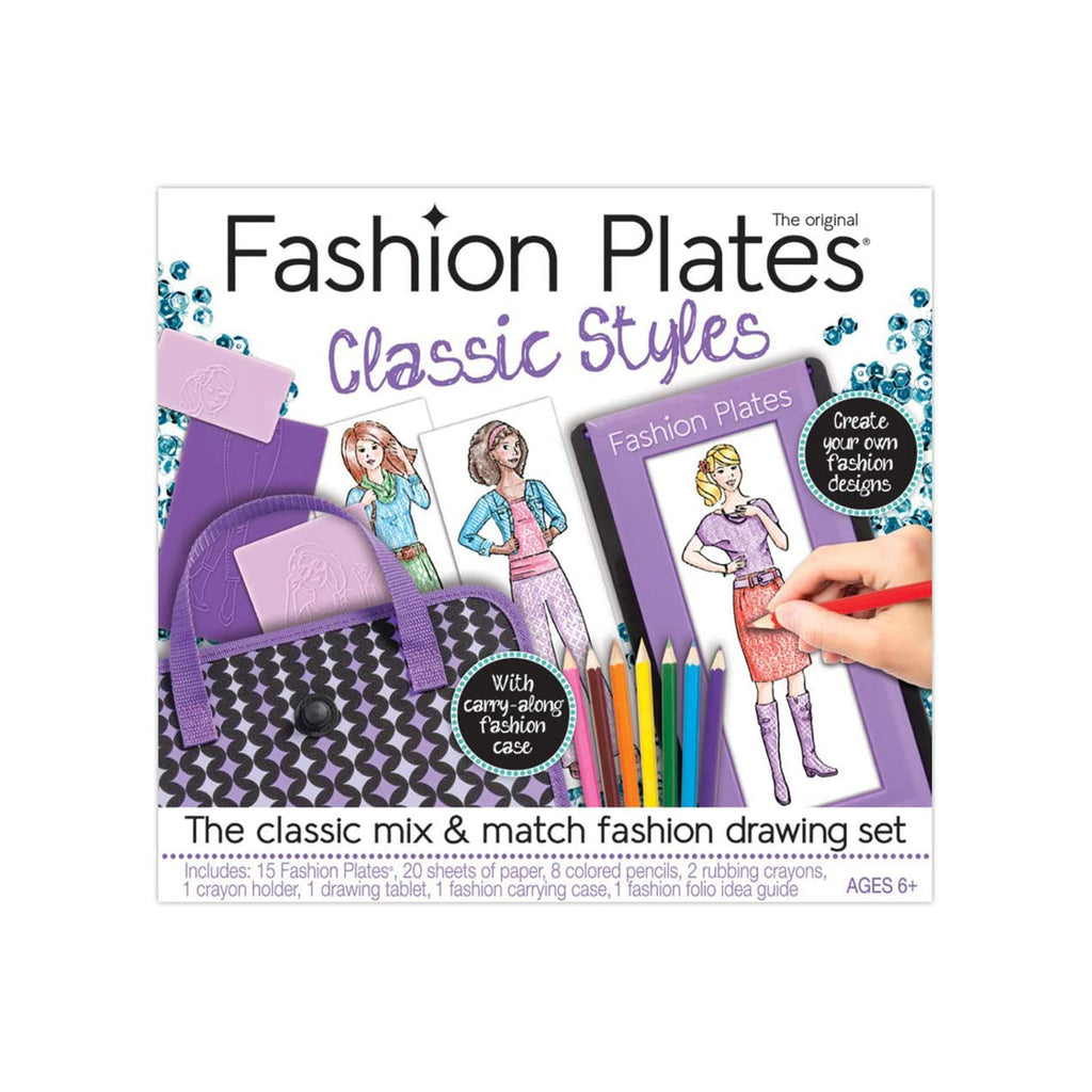 Playmonster Fashion Plates Classic Styles Drawing Set - Radar Toys