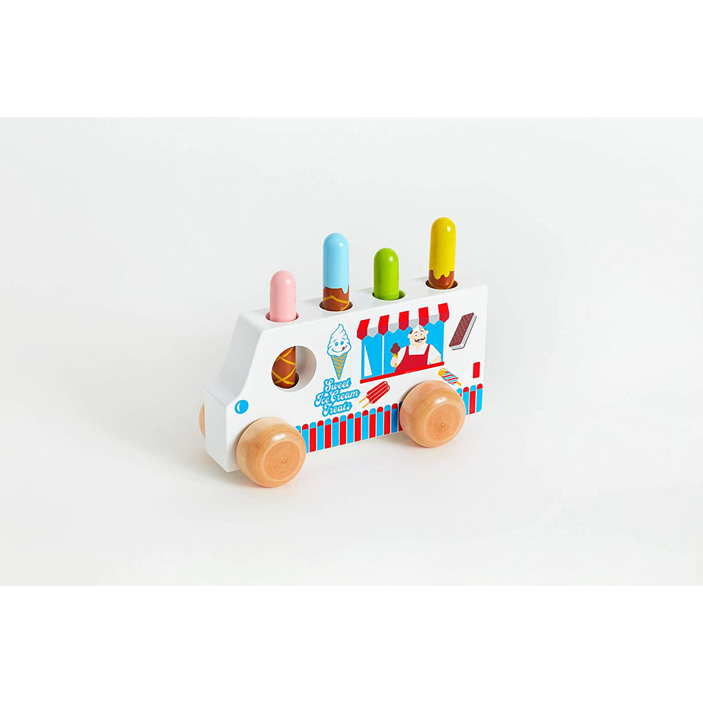 Original Toy Co Pop-Up Ice Cream Truck Wooden Toy - Radar Toys