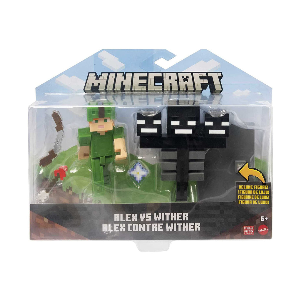 Minecraft Alex Vs Wither Figure Set