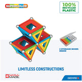 Geomag Supercolor Panels Recycled 78 Piece Building Set - Radar Toys