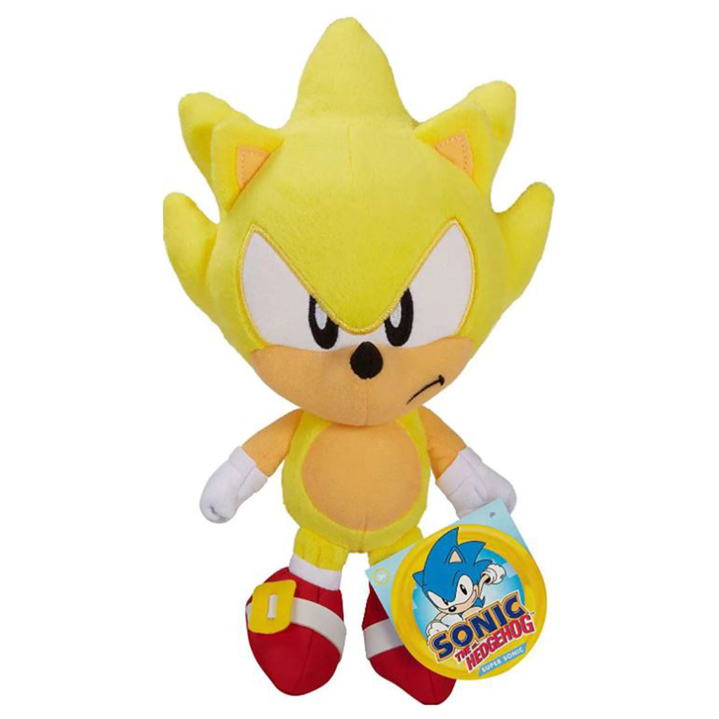 Sega Sonic The Hedgehog Super Sonic 8 Inch Plush Clip - Radar Toys