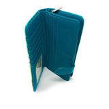 Shagwear Vintage Dragonfly Large Teal Zipper Wallet - Radar Toys