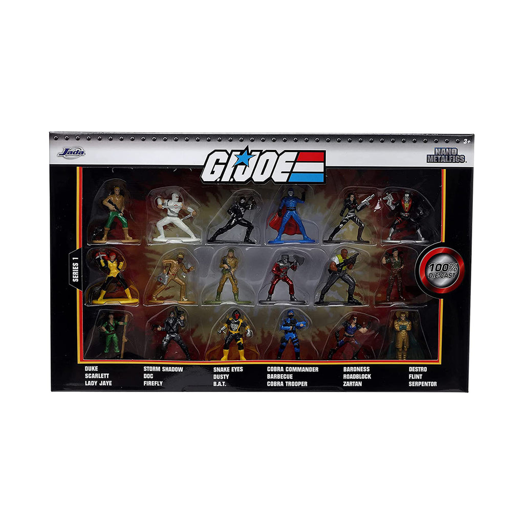 Jada Toys Nano Metalfigs GI Joe Set Of 18 Diecast Mini Figures