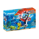 Playmobil City Action Environmental Expedition With Dive Team Building Set 70142 - Radar Toys