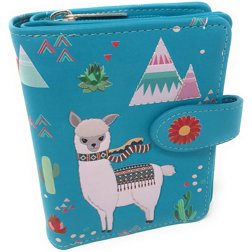 Shagwear Llama Pattern Large Zipper Wallet - Radar Toys