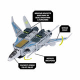 Snap Ships Sabre XF-23 Interceptor 3-In-1 Building Set - Radar Toys