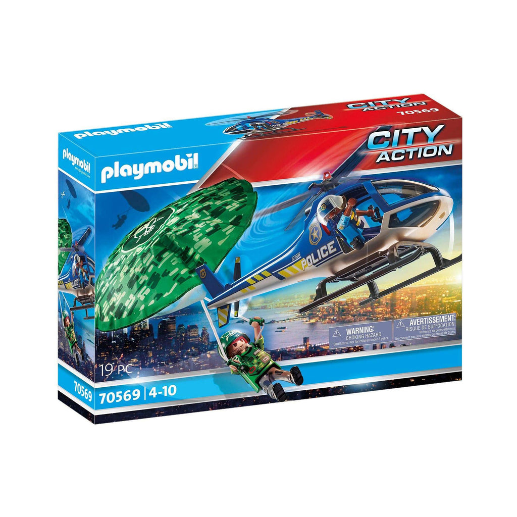 Playmobil City Action Police Parachute Search Building Set 70569 - Radar Toys