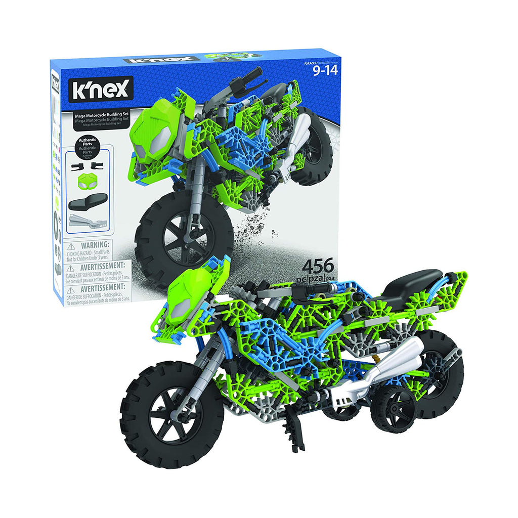 K'Nex Mega Motorcycle 456 Piece Building Set - Radar Toys