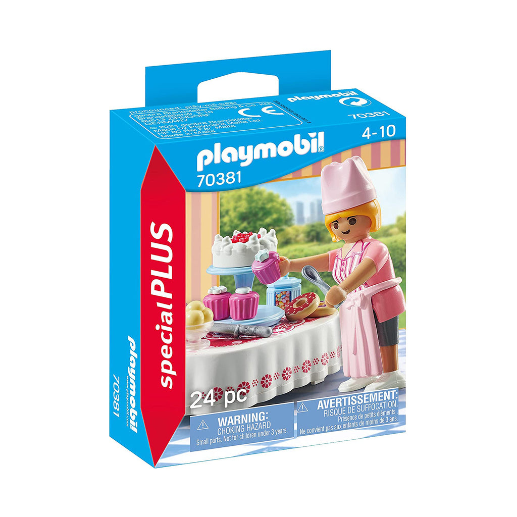 Playmobil Special Plus Baker With Dessert Table Building Set 70381 - Radar Toys