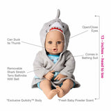 Adora Bath Time Baby Shark Baby Doll - Radar Toys