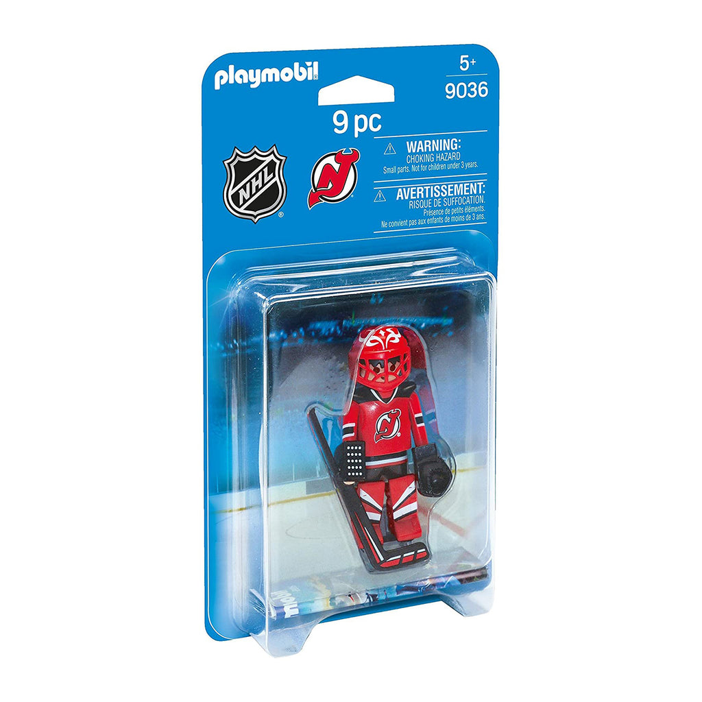 Playmobil NHL New Jersey Devils Goalie Player Figure 9036 - Radar Toys