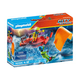 Playmobil City Action Kitesurfer Rescue With Speedboat Building Set 70144 - Radar Toys