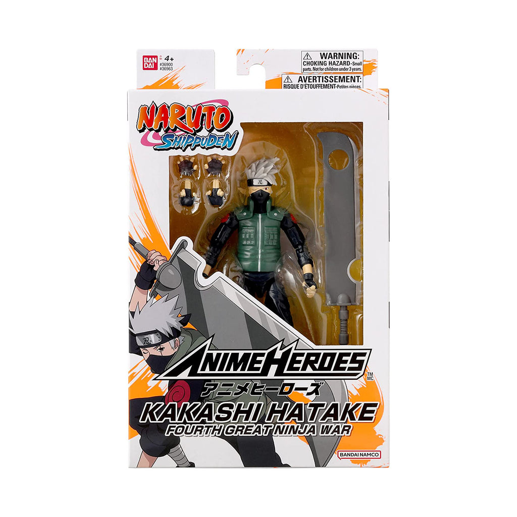 Bandai Naruto Shippuden Anime Heroes Hatake Kakashi Fourth Great Ninja War Figure