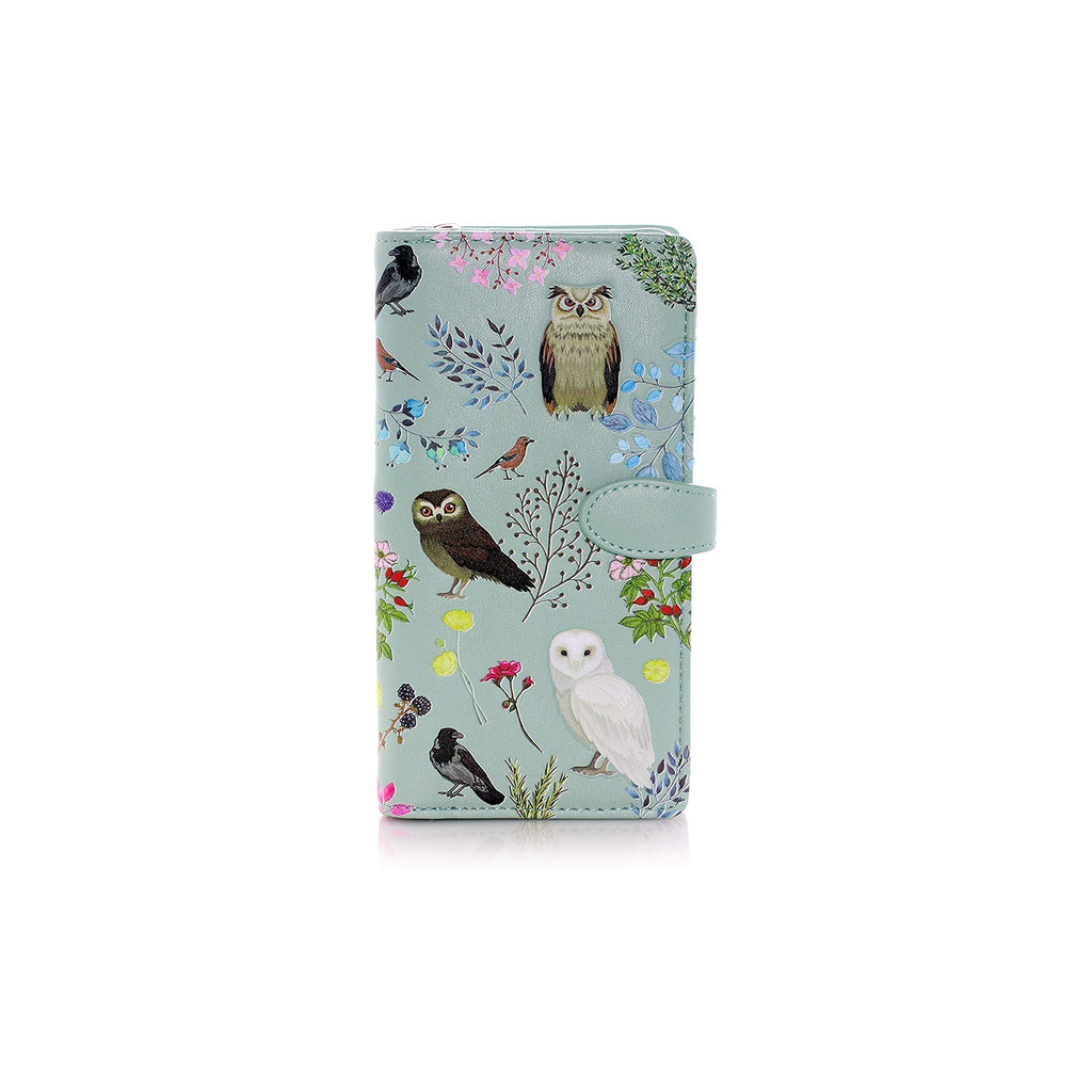 Shagwear Teal Wild Bird Forest Large Wallet - Radar Toys