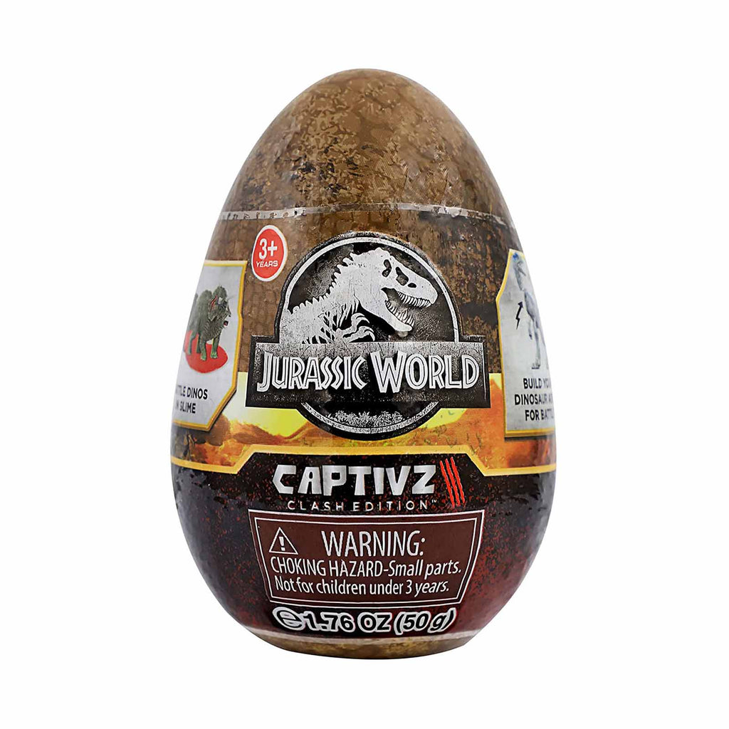 Jurassic World Captivz Buildable Dinosaur Figure With Slime Blind Box Egg - Radar Toys