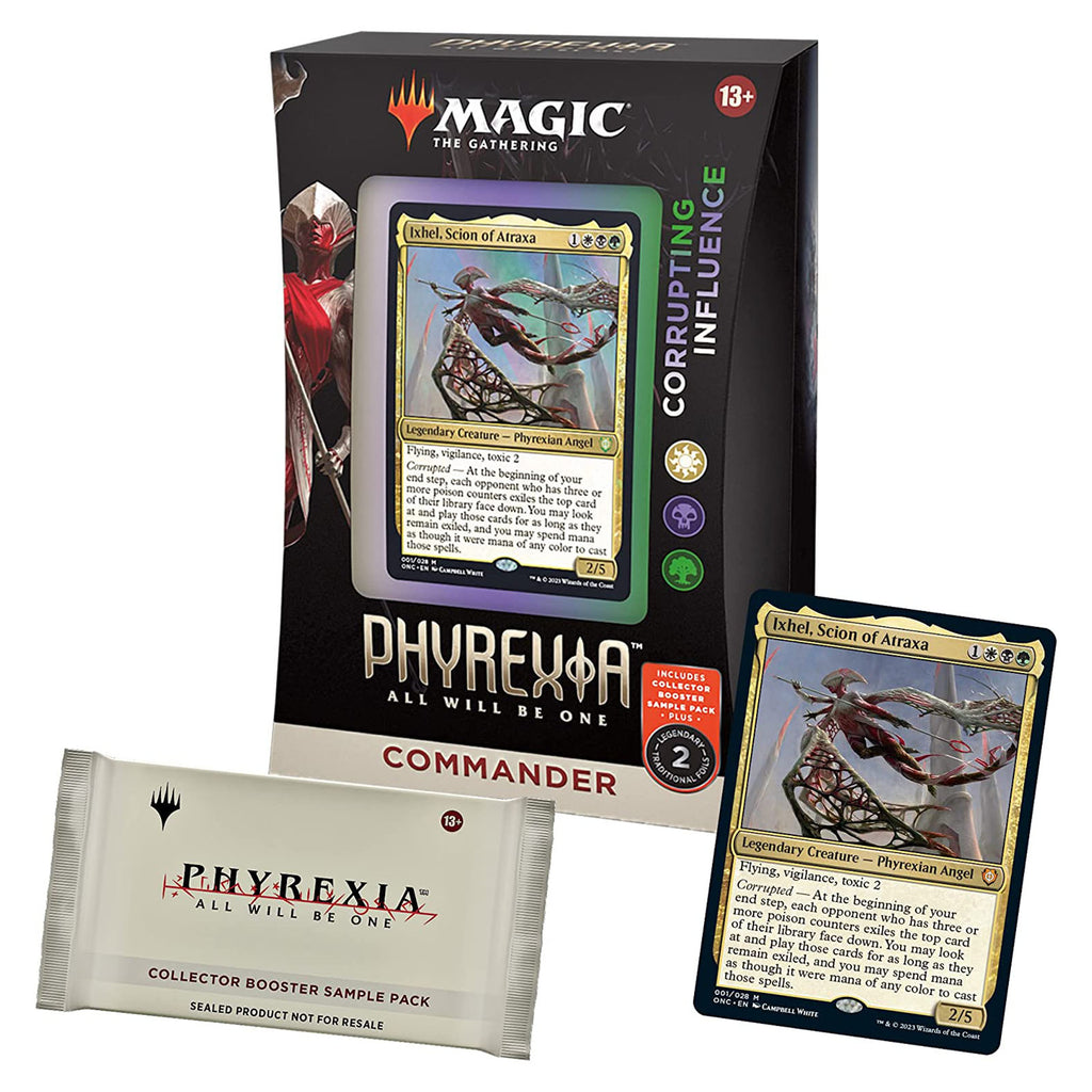 Magic The Gathering All Will Be One Corrupting Influence Commander Deck - Radar Toys