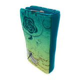 Shagwear Vintage Dragonfly Large Teal Zipper Wallet - Radar Toys