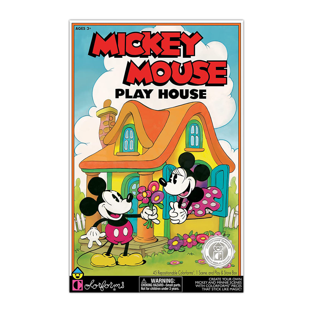 Playmonster Colorforms Mickey Mouse Play House Retro Play Set - Radar Toys