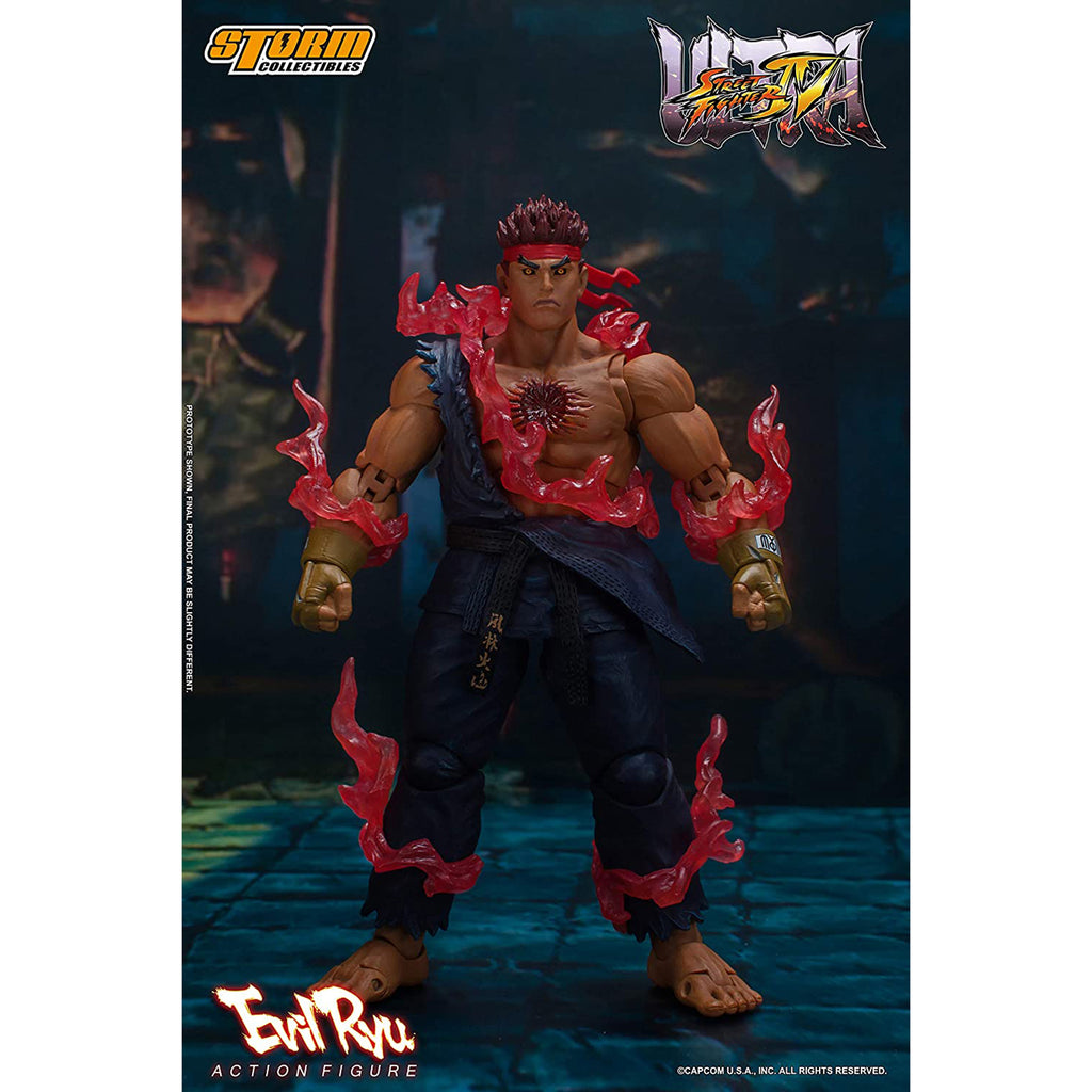 Storm Collectibles Ultimate Street Fighter IV Evil Ryu Action Figure - Radar Toys