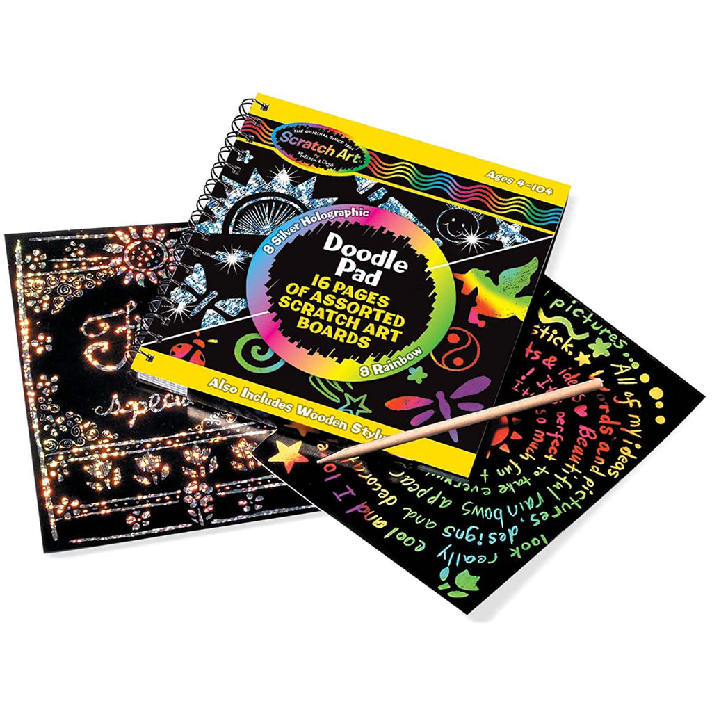 Melissa And Doug Scratch Art Doodle Pad With Stylus - Radar Toys