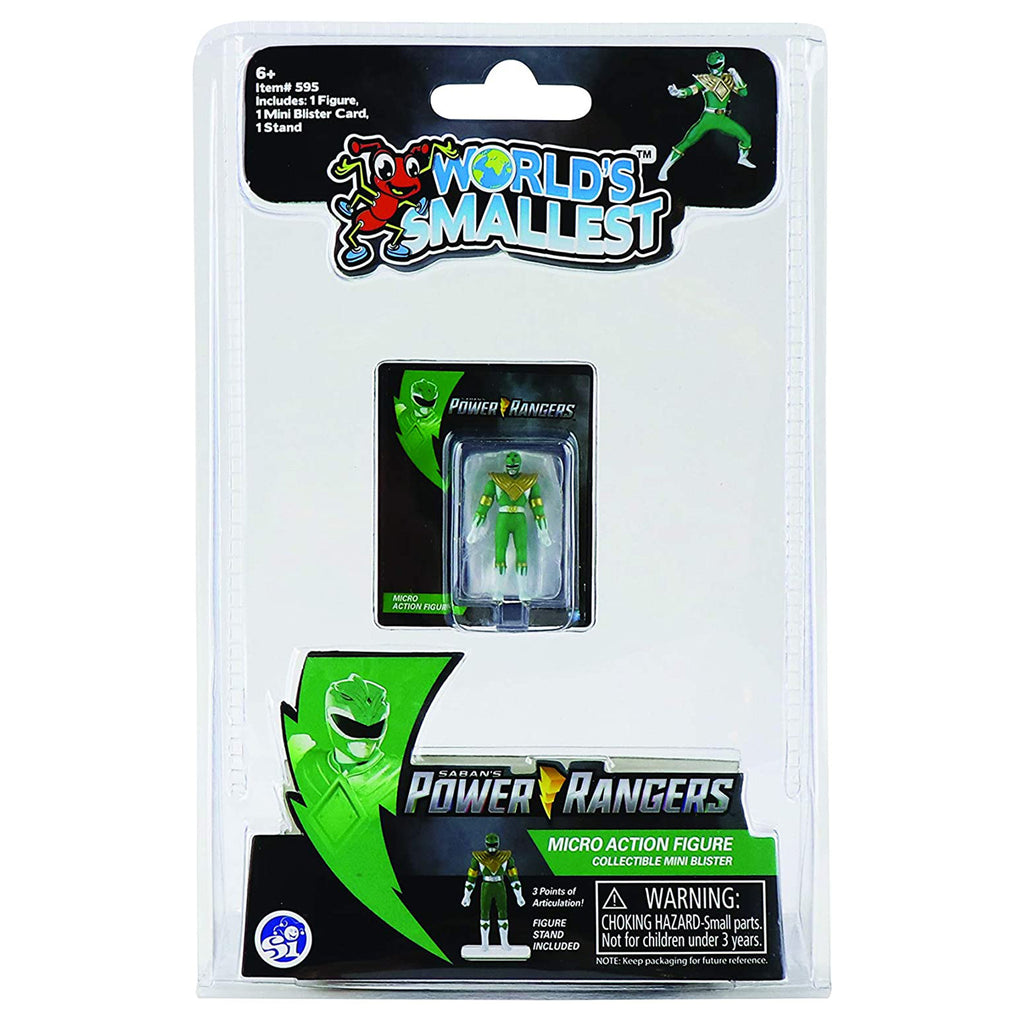 World's Smallest Power Rangers Green Ranger Micro Action Figure - Radar Toys