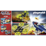 Playmobil City Action Police Jet With Drone Building Set 70780 - Radar Toys