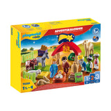 Playmobil Advent Calendar 1.2.3. Christmas Manger Building Set 70259 - Radar Toys