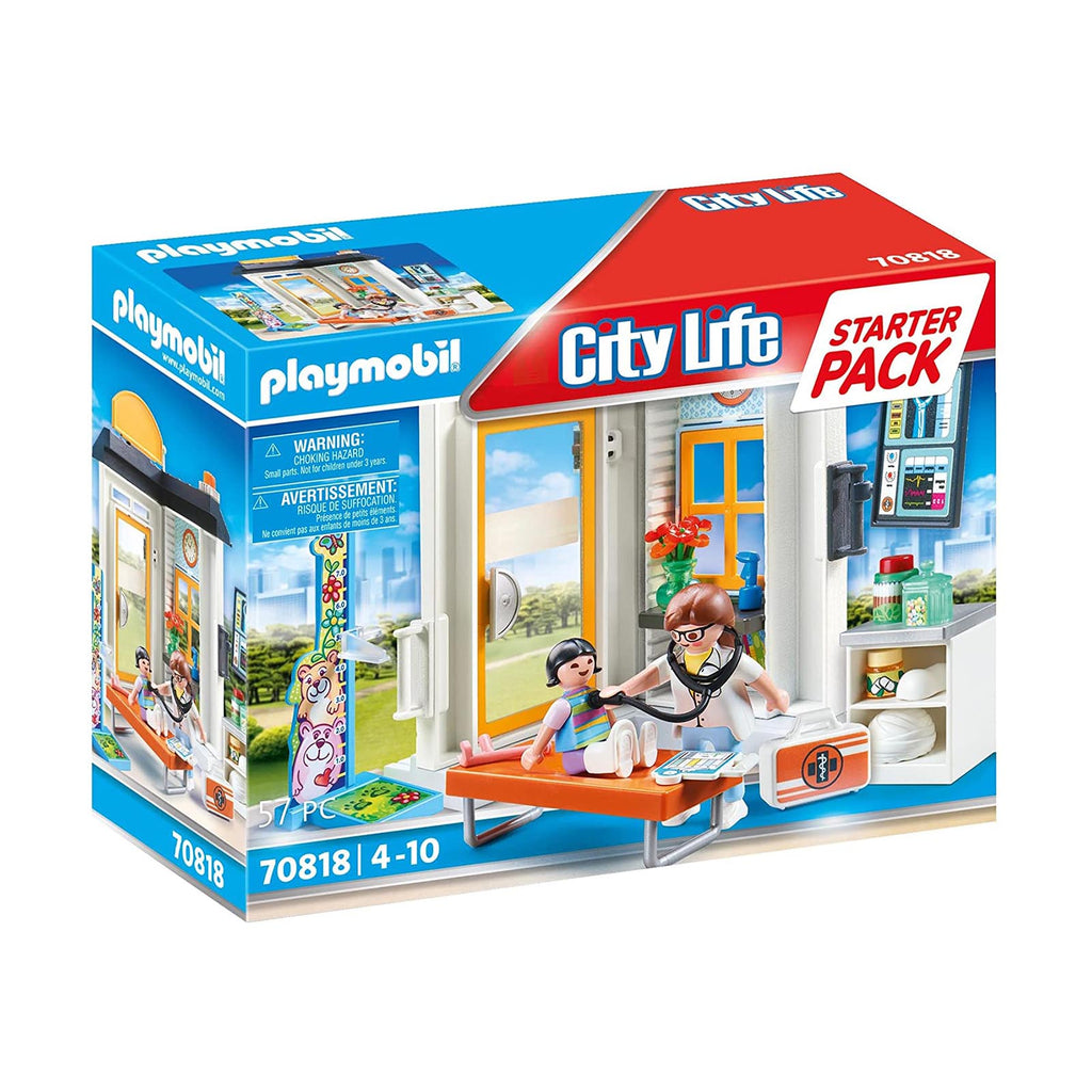 Playmobil City Life Starter Pack Pediatrician Building Set 70818 - Radar Toys