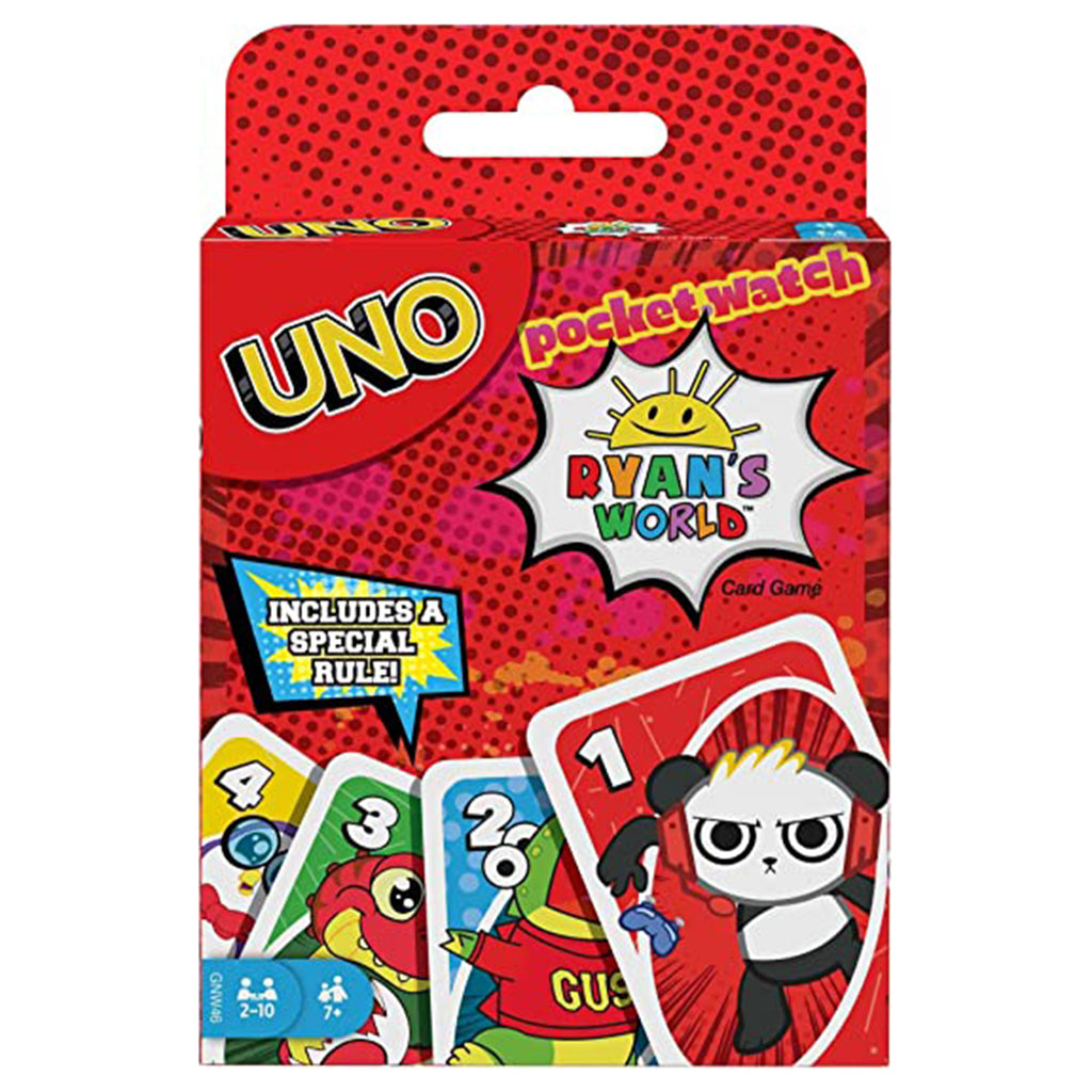 Uno Pocket Watch Ryan's World Card Game