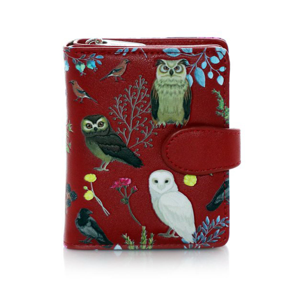 Shagwear Red Wild Bird Forest Small Wallet - Radar Toys
