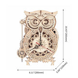 Robotime ROKR Owl Clock Building Set - Radar Toys