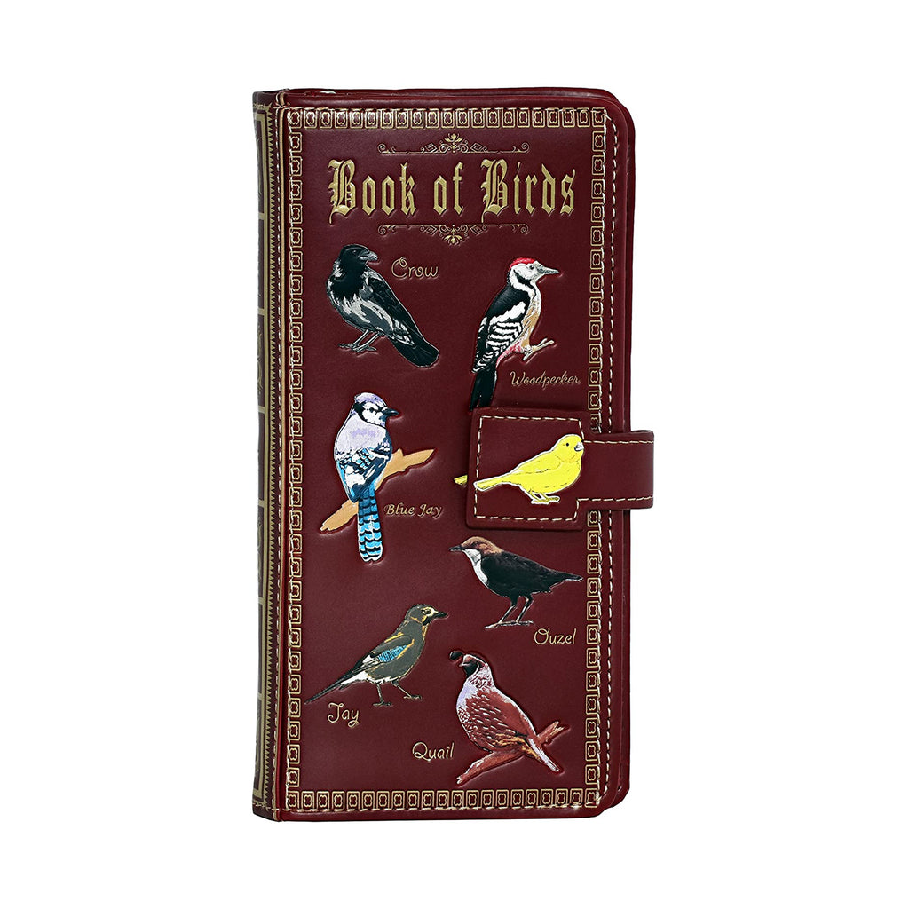 Shagwear Dark Red Book Of Birds Wallet - Radar Toys
